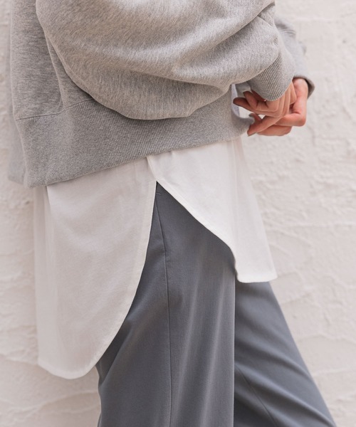 GLOBAL WORK（グローバルワーク）の「BeauteeアソートレイヤーT/957152（Tシャツ/カットソー・レディース・ホワイト/ブラック/ホワイト系その他2/その他・MEDIUM/LARGE/SMALL/X-SMALL）」の5枚目の写真