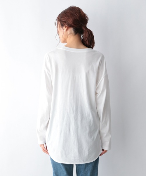 GLOBAL WORK（グローバルワーク）の「BeauteeアソートレイヤーT/957152（Tシャツ/カットソー・レディース・ホワイト/ブラック/ホワイト系その他2/その他・MEDIUM/LARGE/SMALL/X-SMALL）」の16枚目の写真