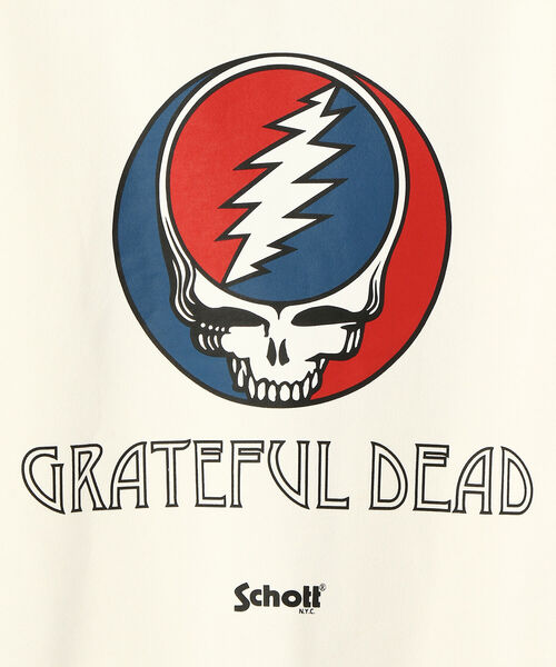 schott(ショット)の「Schott×GRATEFUL DEAD/ショット×グレイトフルデッド/GRATEFUL DEAD HOODIE(パーカー・メンズ・ブラック/ホワイト・MEDIUM/LARGE/X-LARGE)」の7枚目の写真