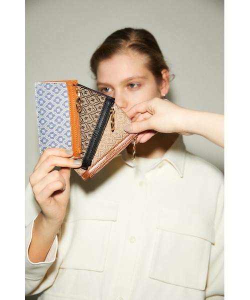 MOUSSY（マウジー）の「MONOGRAM カードホルダー（カードケース・レディース・ブラウン/ベージュ・FREE）」の3枚目の写真