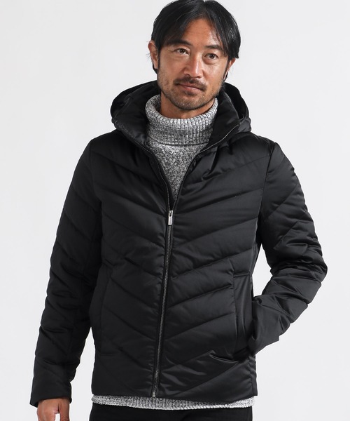 TETE HOMME（テットオム）の「リモンタダウンブルゾン（ダウンジャケット/コート・メンズ・ベージュ/ブラック・X-LARGE/MEDIUM/LARGE）」の2枚目の写真