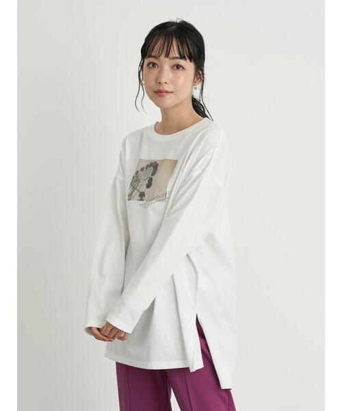 earth music&ecology(アースミュージックアンドエコロジー)の「Everything feels right ロンT *(Tシャツ/カットソー・レディース・ベージュ/オフホワイト・FREE)」の10枚目の写真