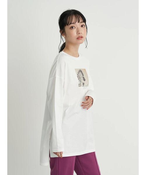 earth music&ecology(アースミュージックアンドエコロジー)の「Everything feels right ロンT *(Tシャツ/カットソー・レディース・ベージュ/オフホワイト・FREE)」の11枚目の写真