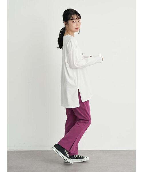 earth music&ecology(アースミュージックアンドエコロジー)の「Everything feels right ロンT *(Tシャツ/カットソー・レディース・ベージュ/オフホワイト・FREE)」の15枚目の写真
