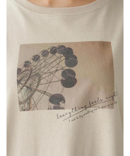 earth music&ecology(アースミュージックアンドエコロジー)の「Everything feels right ロンT *(Tシャツ/カットソー・レディース・ベージュ/オフホワイト・FREE)」の20枚目の写真