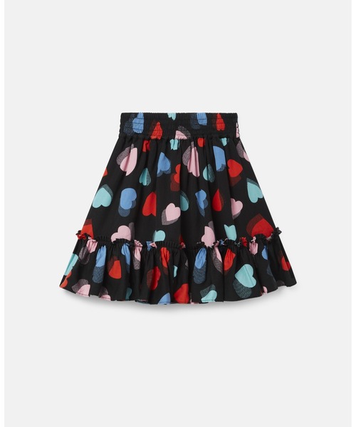 STELLA McCARTNEY(ステラマッカートニー)の「ハート テンセル ツイル スカート(スカート・キッズ・ブラック系その他・8Y/6Y/2Y/4Y)」の1枚目の写真