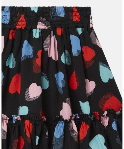 STELLA McCARTNEY(ステラマッカートニー)の「ハート テンセル ツイル スカート(スカート・キッズ・ブラック系その他・8Y/6Y/2Y/4Y)」の3枚目の写真