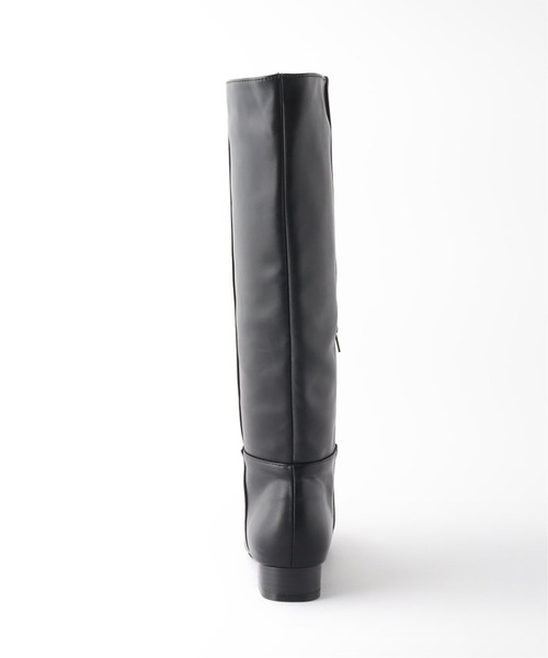 Casselini(キャセリーニ)の「【Casselini/キャセリーニ】スクエアロングブーツ(ブーツ・レディース・ブラック・SMALL/LARGE/MEDIUM)」の2枚目の写真
