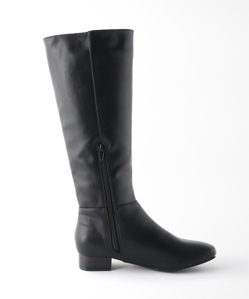 Casselini(キャセリーニ)の「【Casselini/キャセリーニ】スクエアロングブーツ(ブーツ・レディース・ブラック・SMALL/LARGE/MEDIUM)」の4枚目の写真
