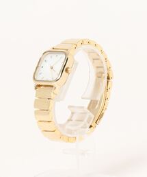 Three Four Time | マットメタルスクエアウォッチ(アナログ腕時計)