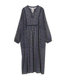 小花柄ロングワンピース *