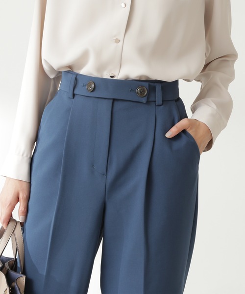 N.（N. Natural Beauty Basic）（エヌエヌナチュラルビューティーベーシック）の「【S Size Line】◆ボタンベルトストレートパンツ（その他パンツ・レディース・ブラウン/ブルー/ピンク・SMALL/MEDIUM）」の5枚目の写真