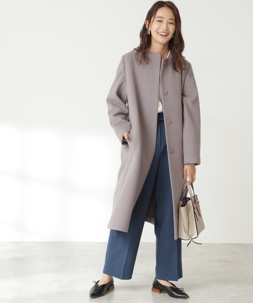 N.（N. Natural Beauty Basic）（エヌエヌナチュラルビューティーベーシック）の「【S Size Line】◆ボタンベルトストレートパンツ（その他パンツ・レディース・ブラウン/ブルー/ピンク・SMALL/MEDIUM）」の13枚目の写真