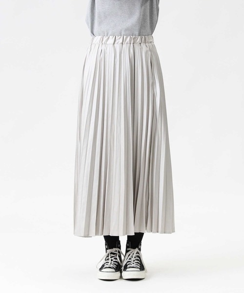 HONEYSUCKLE ROSE（ハニーサックルローズ）の「【HONEYSUCKLE ROSE】シャイニーサテンスカート（スカート・レディース・ブラック/ライトベージュ・M/L）」の9枚目の写真