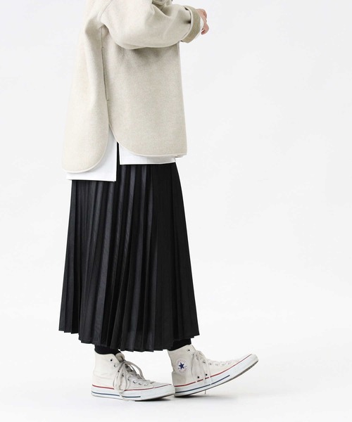 HONEYSUCKLE ROSE（ハニーサックルローズ）の「【HONEYSUCKLE ROSE】シャイニーサテンスカート（スカート・レディース・ブラック/ライトベージュ・M/L）」の13枚目の写真