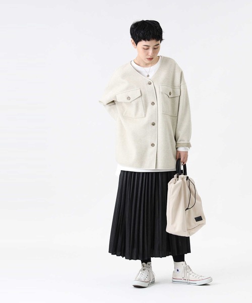 HONEYSUCKLE ROSE（ハニーサックルローズ）の「【HONEYSUCKLE ROSE】シャイニーサテンスカート（スカート・レディース・ブラック/ライトベージュ・M/L）」の15枚目の写真