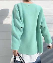 Q | ホールガーメント アシメガーターニット(ニット/セーター)