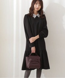 PROPORTION BODY DRESSING | 【堀田茜さん着用　美人百花11月号 掲載商品】２ｗａｙレース襟サックＯＰ / 1211240016(ワンピース)