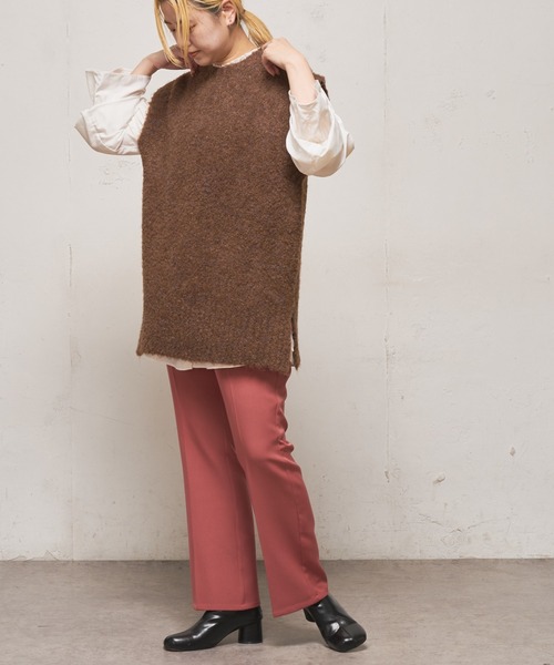 CIAOPANIC（チャオパニック）の「ブークレBIGベスト（ベスト・レディース・ブラウン/イエロー/ブルー・FREE）」の16枚目の写真