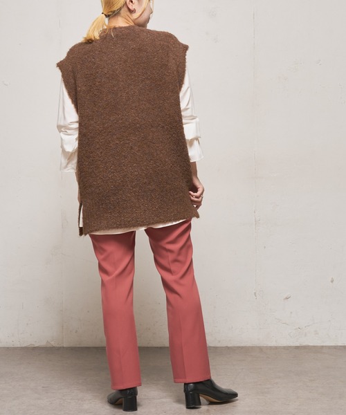 CIAOPANIC（チャオパニック）の「ブークレBIGベスト（ベスト・レディース・ブラウン/イエロー/ブルー・FREE）」の6枚目の写真