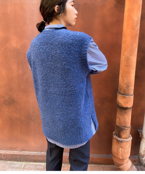 CIAOPANIC（チャオパニック）の「ブークレBIGベスト（ベスト・レディース・ブラウン/イエロー/ブルー・FREE）」の20枚目の写真