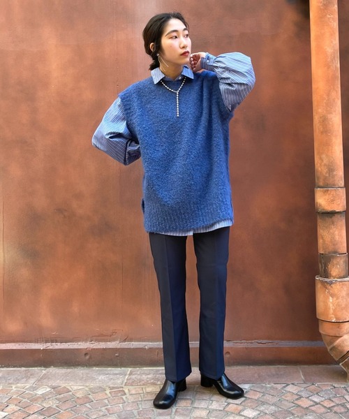 CIAOPANIC（チャオパニック）の「ブークレBIGベスト（ベスト・レディース・ブラウン/イエロー/ブルー・FREE）」の21枚目の写真