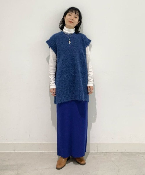 CIAOPANIC（チャオパニック）の「ブークレBIGベスト（ベスト・レディース・ブラウン/イエロー/ブルー・FREE）」の19枚目の写真