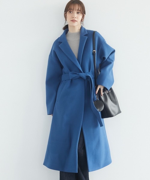 Green Parks(グリーンパークス)の「チェスターコート*(チェスターコート・レディース・ブラック/グレイッシュベージュ/グリーン/ブルー・FREE)」の4枚目の写真