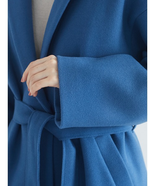 Green Parks(グリーンパークス)の「チェスターコート*(チェスターコート・レディース・ブラック/グレイッシュベージュ/グリーン/ブルー・FREE)」の18枚目の写真