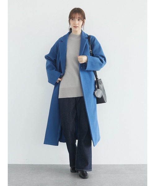 Green Parks(グリーンパークス)の「チェスターコート*(チェスターコート・レディース・ブラック/グレイッシュベージュ/グリーン/ブルー・FREE)」の20枚目の写真