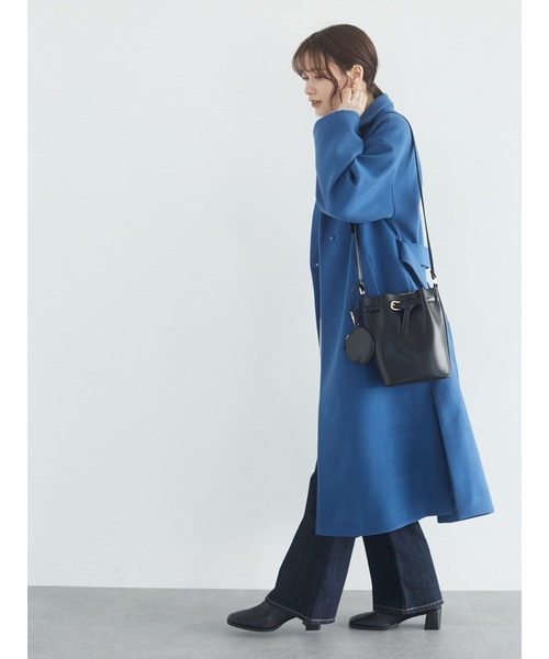 Green Parks(グリーンパークス)の「チェスターコート*(チェスターコート・レディース・ブラック/グレイッシュベージュ/グリーン/ブルー・FREE)」の5枚目の写真