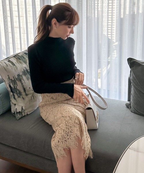 KOBE LETTUCE(コウベレタス)の「岡部あゆみさんコラボ 選べるタイトorマーメード2タイプレーススカート(スカート・レディース・ブラック/ネイビー/ブラック系その他/ブルー系その他/ピンク系その他/ブルー系その他2/ブルー系その他3/ピンク系その他2/ベージュ系/ピンク系1/グリーン系1/ピンク系/グリーン系/ベージュ/ベージュ系2/ベージュ系1/ボルドー/ワイン系/グレー系/グレー系1/ピンク系3/ピンク系2/ピンク系5/ホワイト系1/ホワイト系/ベージュ系4/ピンク系4/ベージュ系3/グリーン系2/グリーン系3/ブラウン系/ブラウン系1/ホワイト系3/ホワイト系2・M/2/1/S)」の16枚目の写真