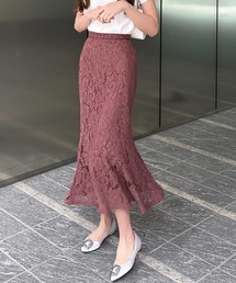 岡部あゆみさんコラボ 選べるタイトorマーメード2タイプレーススカート