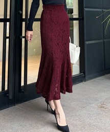岡部あゆみさんコラボ 選べるタイトorマーメード2タイプレーススカート