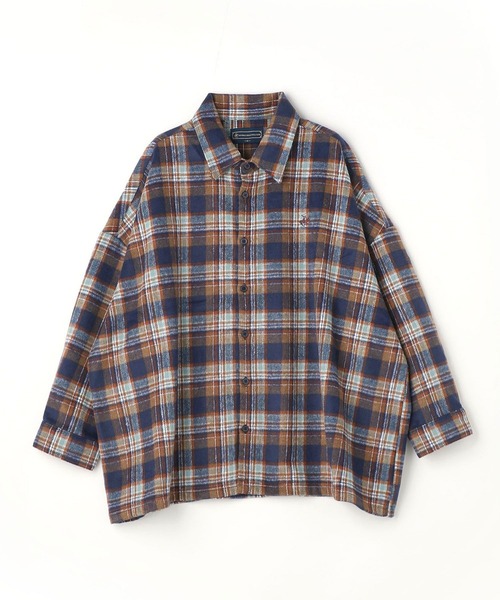 BEVERLY HILLS POLO CLUB(ビバリーヒルズポロクラブ)の「【BEVERLY HILLS POLO CLUB】コラボチェックシャツ(シャツ/ブラウス・レディース・チャコールグレー/パープル/ネイビー/ライトグリーン/モスグリーン・MEDIUM)」の22枚目の写真