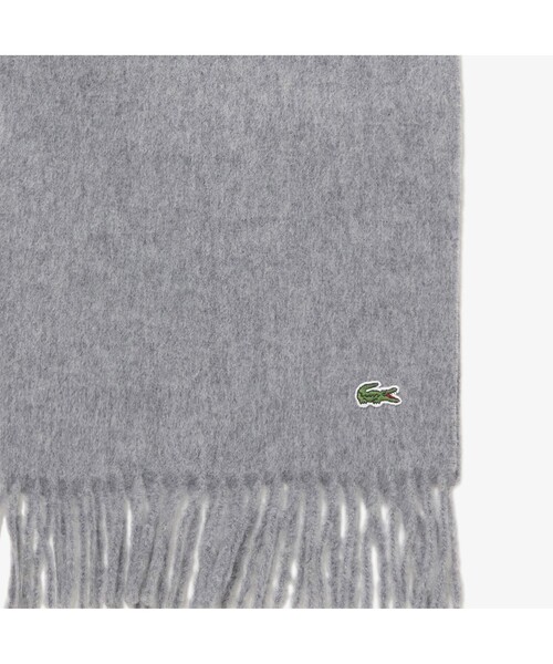 LACOSTE（ラコステ）の「ウールフリンジマフラー（マフラー・メンズ・ベージュ/ネイビー/グレー/チャコール・FREE）」の9枚目の写真
