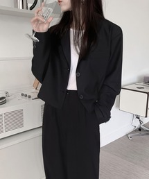 Girly Doll | ショートジャケット＆パンツ　2点セットアップ(セットアップ)