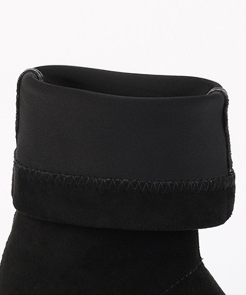 Jasmine Grandiflorum(ジャスミングランディフローラム)の「【Jasmine】スエードソックスブーツ ヒール9cm(ブーツ・レディース・ブラック/ベージュ・25.5cm/22.5cm/24.5cm/23.5cm/24.0cm/25.0cm/23.0cm)」の5枚目の写真