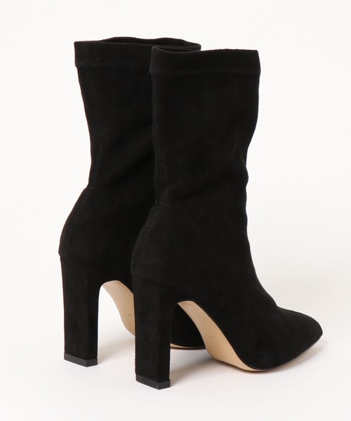 Jasmine Grandiflorum(ジャスミングランディフローラム)の「【Jasmine】スエードソックスブーツ ヒール9cm(ブーツ・レディース・ブラック/ベージュ・25.5cm/22.5cm/24.5cm/23.5cm/24.0cm/25.0cm/23.0cm)」の22枚目の写真