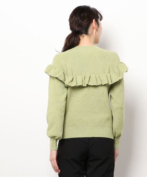 Te chichi(テチチ)の「ハイネックフリルニット(ニット/セーター・レディース・イエロー/ブラック/ベージュ・フリ-)」の5枚目の写真