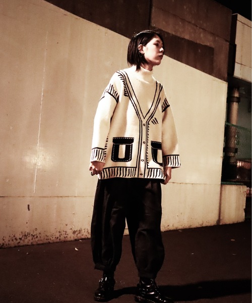 rovtski(ロフトスキー)の「ステッチニットタートルニット(ニット/セーター・レディース・アイボリー/ブラック・FREE)」の22枚目の写真
