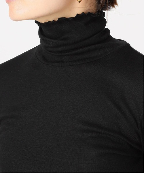 IENA（イエナ）の「SUPER 120WOOL タートルプルオーバー EMILY WEEK*IENA◆（Tシャツ/カットソー・レディース・ブラック/ナチュラル/サックスブルー・FREE）」の10枚目の写真