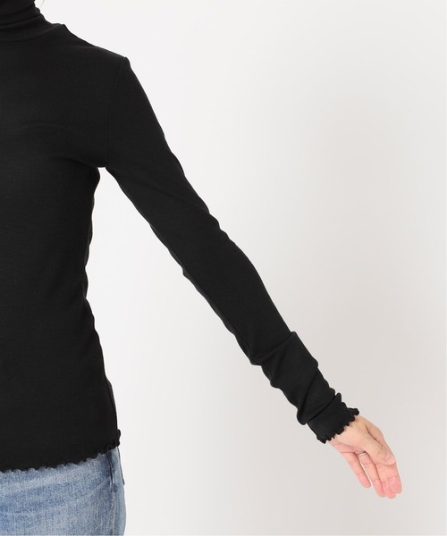 IENA（イエナ）の「SUPER 120WOOL タートルプルオーバー EMILY WEEK*IENA◆（Tシャツ/カットソー・レディース・ブラック/ナチュラル/サックスブルー・FREE）」の18枚目の写真
