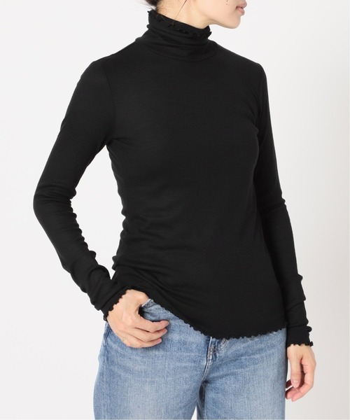 IENA（イエナ）の「SUPER 120WOOL タートルプルオーバー EMILY WEEK*IENA◆（Tシャツ/カットソー・レディース・ブラック/ナチュラル/サックスブルー・FREE）」の15枚目の写真