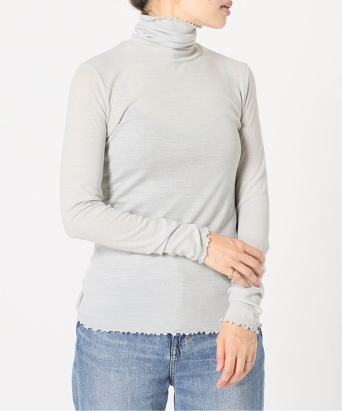 IENA（イエナ）の「SUPER 120WOOL タートルプルオーバー EMILY WEEK*IENA◆（Tシャツ/カットソー・レディース・ブラック/ナチュラル/サックスブルー・FREE）」の19枚目の写真