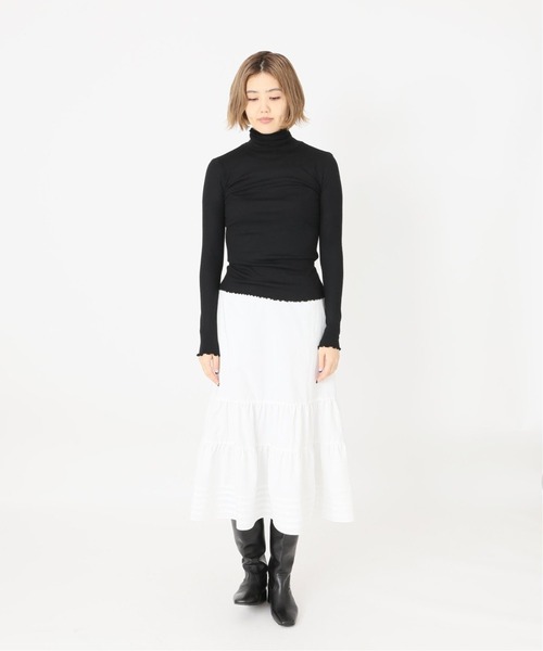 IENA（イエナ）の「SUPER 120WOOL タートルプルオーバー EMILY WEEK*IENA◆（Tシャツ/カットソー・レディース・ブラック/ナチュラル/サックスブルー・FREE）」の16枚目の写真