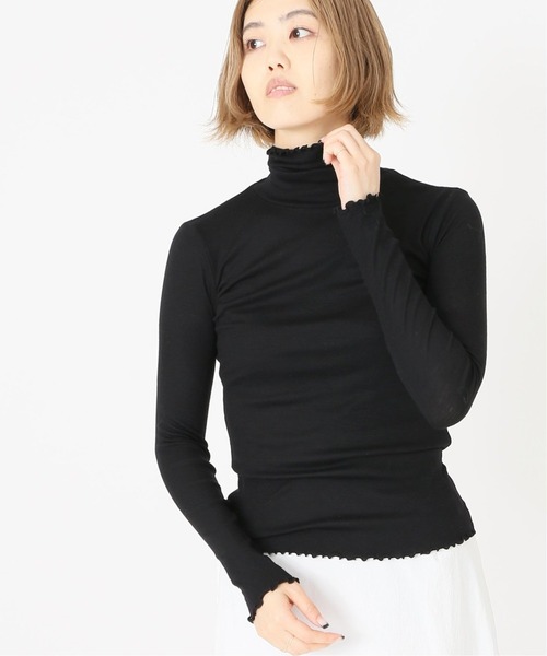 IENA（イエナ）の「SUPER 120WOOL タートルプルオーバー EMILY WEEK*IENA◆（Tシャツ/カットソー・レディース・ブラック/ナチュラル/サックスブルー・FREE）」の20枚目の写真