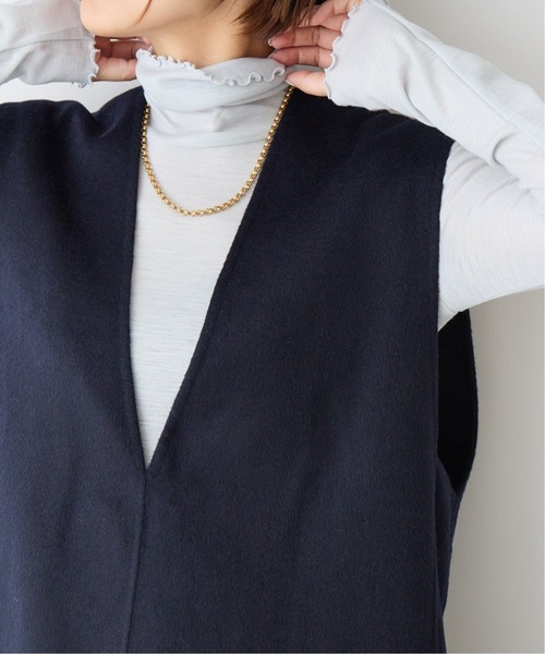 IENA（イエナ）の「SUPER 120WOOL タートルプルオーバー EMILY WEEK*IENA◆（Tシャツ/カットソー・レディース・ブラック/ナチュラル/サックスブルー・FREE）」の21枚目の写真