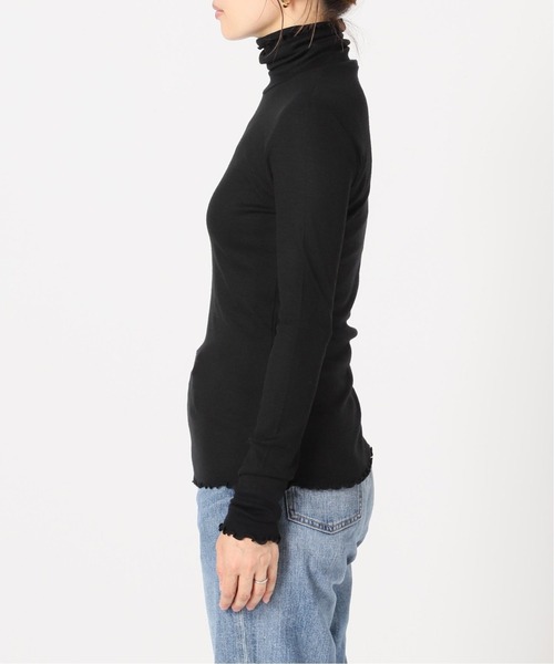 IENA（イエナ）の「SUPER 120WOOL タートルプルオーバー EMILY WEEK*IENA◆（Tシャツ/カットソー・レディース・ブラック/ナチュラル/サックスブルー・FREE）」の14枚目の写真