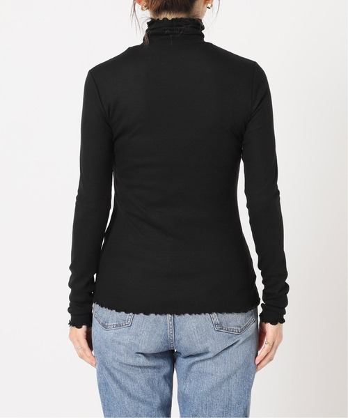 IENA（イエナ）の「SUPER 120WOOL タートルプルオーバー EMILY WEEK*IENA◆（Tシャツ/カットソー・レディース・ブラック/ナチュラル/サックスブルー・FREE）」の6枚目の写真